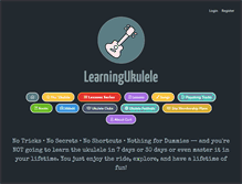 Tablet Screenshot of learningukulele.com
